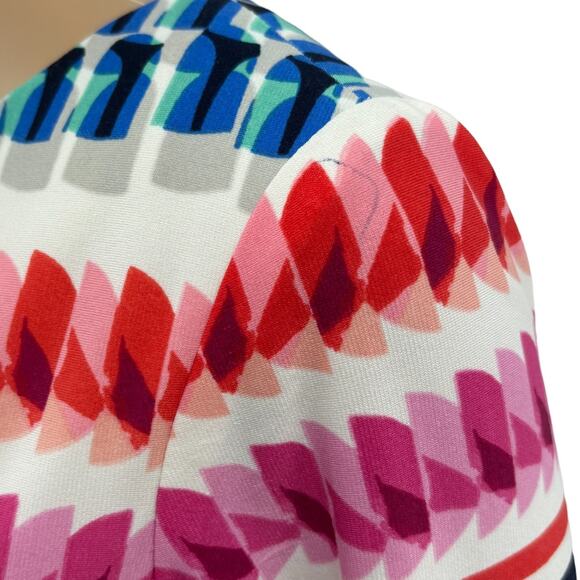 Eliza J Multi Color Multi Pattern Shift Dress - Picture 9 of 12